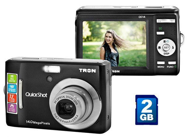 Câmera Digital Tron QS14 14MP Zoom Óptico 3x - Detector de Face